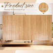 Juexica 4 Pcs Natural Bamboo Wall Panel for Interior Wall 48''x96'' Bamboo Covering Renewable Pole Wainscoting Room Divider Wrap Decor for Bedroom Living Room Kitchen Island Office (Carbonized)