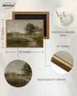 InSimSea Framed Canvas Wall Art Decor, Vintage Countryside Decor for Living Room Bedroom, Eathry Moody Art, Painting for Bathroom Office Hallway Room, 12