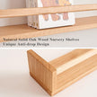 Oak Nursery Shelves, Natural Wood Nursery Floating Shelves for Wall Mounted, Wall Bookshelf for Bedroom Living Room Kitchen Spice Rack,16 Inch
