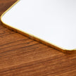 Funerom Small Decorative Arched Wall Mirror with Gold Frame, 15.8 x 9 inches, Small Modern Hanging Mirror for Bedroom Bathroom