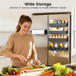 Magnetic Spice Rack for Refrigerator,5 Pack Magnetic Shelf,Fridge Magnet Organizer with Paper Towel Holder,Fridge Organizers and Storage Black(5 Pack)