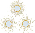 Mirror Decor Sunburst Mirrors Metal Sun Mirror Wall Decor Wall Mirror Home Decorative Wall Art for Living Room Bedroom Entryway