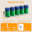 2 Pack Adhesive PET Floating Shelves for Wall, Living Room, Kitchen, Bathroom Organizers and Storage with Adhesive Hooks (for No Drilling) and Drilling Screws