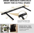 BGMG Wood Floating Shelves 24 inch Long,Rustic Solid Wooden Deep Wall Shelves for Bathroom Living Room Bedroom Kitchen Farmhouse Set of 2-24x6.7x1.25 inch-White