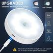 Motion Sensor Puck Light with Remote, Wireless Dimmable Under Cabinet Lighting, Rechargeable Magnetic Closet Night Light, 8-Pack, Cool White