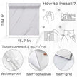 Glossy Marble Contact Paper White Peel and Stick Wallpaper Marble Wallpaper Self-Adhesive Removable 15.7
