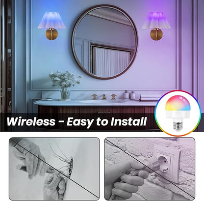 Battery Operated Wall Sconces Sets of 2, Indoor not Hardwired White Fabric lampshade Fixtures,Rechargeable Wireless 10 Colors Wall Lights with Dimmable Remote Control