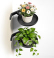 BXF Corner Wall Planters for Indoor Plants, 90 Degree Floating Shelves. Heavy Duty Mounted Holder, Minimalist Hanging Decor. Window Shelf Fits 4-7 Inch Pots (Black, 2 Pack)