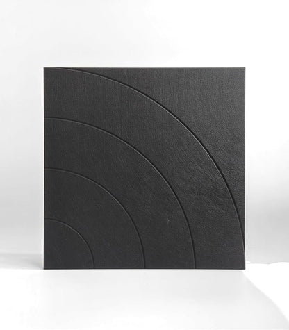 21.65" Large Square Acoustic Panels 4-Pack - Sound Absorbing Wall Panels, Noise Reducing Soundproof Decorative Felt Tiles for Home Office, Studio, Living Room - Black