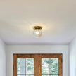 Modern Glass Globe Wall Sconce: Gold Spherical Sconces Light with Hammered Stained Glass Shade - Small Brass Vanity Single Ball Lights Fixture - Contemporary Wall Mounted Lamp for Bedroom Living Room