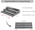 3-Tier Expandable Metal Spice Rack Organizer for Cabinet & Pantry, Adjustable 12.8-24