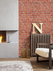 Cohoo Home Red Brick Wallpaper Peel and Stick Contact Paper 18inW 591inL Faux 3D Brick Contact Paper Self Adhesive Removable Wallpaper Backsplash Wrapping Fireplace Wall Sticky Waterproof Vinyl