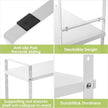 Expandable Cabinet Shelf Organizer Rack, Stackable Kitchen Counter Storage Shelves Stand, Adjustable Height Pantry Shelf Spice Rack