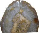 Nature's Decorations Natural Agate Bookends – A+ Grade Geode Heavy Duty Decorative Stone Crystal Book Ends for Shelves & Bookcases, Polished Bookshelf Decor, 1 Pair 3-4Lbs