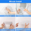 Diesisa Acrylic Wall Mounted Shower Caddy, Clear, Large Size 4D x 12.8