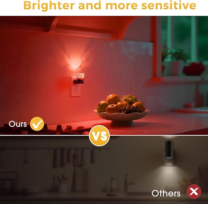 L LOHAS LED Night Light, Night Lights Plug into Wall, Color Changing Nursery Nightlight RGB with Dusk to Dawn Sensor, Nightlight Plug in Wall for Halloween, Christmas, Holiday, Hallway Bedroom Kids