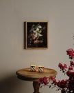 SHENIFY 8x10in Retro Floral Wall Decor Vintage Flower Wall Art for Kitchen Bathroom - Natural Framed