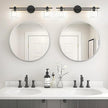 Fabuday Silver Round Mirror for Wall 26 inch - Circle Mirror for Bathroom, Entryway, Living Room, Hallway, Vanity Decor, Big Metal Frame Mirrors