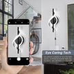 Plug in Wall Sconces Sets of 2, 12W LED Wall Mount Lights, Modern Spiral Wall Lamp, 6000K Cold Modern Light Fixture for Stairs, Living Room, Bedroom, Aisle, Hallway