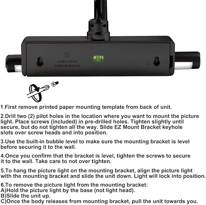 BIGLIGHT Wireless Battery Operated LED Picture Light with Remote, Rotatable Light Heads of 3 Lighting Modes, Dimmable Display Lamp with Timer for Painting Photo Portrait Art, 8.8", Black