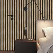 Arthome 17''x120'' Wood Slat Wallpaper,Peel and Stick Self Adhesive Wood Wallpaper PVC Vinyl Decorative Removable Wallpaper Waterproof Faux Wood Grating Stripe Contact Paper for Living Room Bedroom