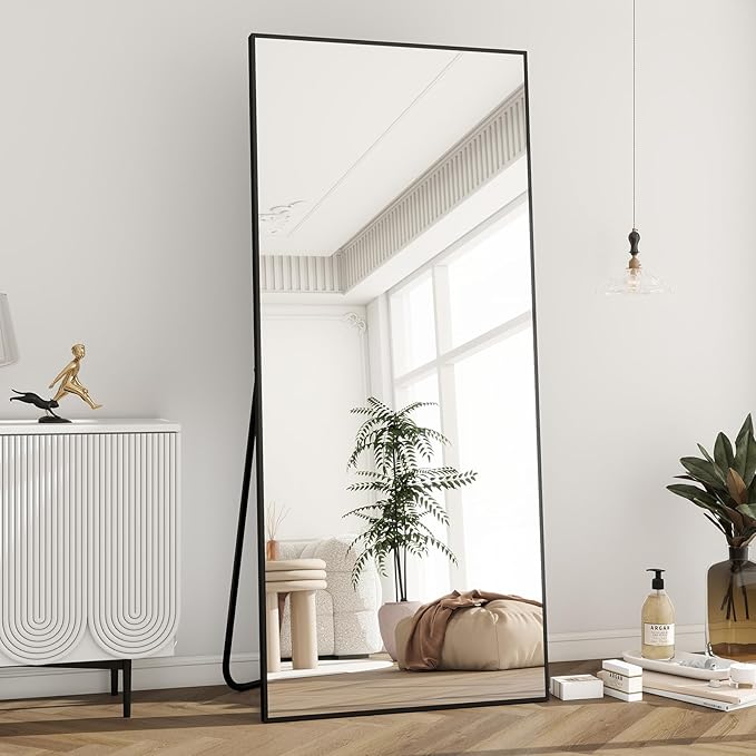 BEAUTYPEAK Full Length Mirror with Stand, 65