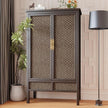 CRE8TIVE Tan Brown Rattan Peel and Stick Wallpaper Non-Textured Weaving Cane Wallpaper for Bedroom Bathroom Faux Woven Rattan Look Contact Paper Waterproof Vinyl for Cabinets Table Nightstand 12