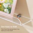 15 Inch Acrylic Floating Shelves for Wall Decor, 3 Pack Clear Acrylic Shelves for Bedroom Kitchen Office Nursery, Durable Stylish Wall Mounted Vinyl Record Holder, Magazine Rack, Picture ledge