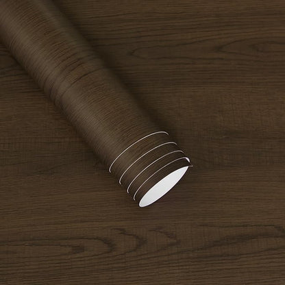 Large Size 31.5"x354" Extra Wide Thickened Wood Grain Wallpaper Waterproof Self Adhesive Wall Paper Dark Brown Contact Paper Wood Peel and Stick Wallpaper Wood Vinyl Wrap for Bathroom Apartment Walls