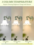 Battery Operated Wall Sconce Set of 2,Wireless Rechargeable Wall Lights with 5400mAh Bulbs & Remote & Timer,9 RGB and 3CCT Dimmable Wall Lamp for Bedroom,Living Room,Hallway Wall Decor(Green)
