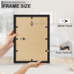 A PLUS MAX 12x14 Picture Frame Set of 3, Black Engineered Wood Frame for 12 x 14 Inch Picture Poster Photo, Light Weight 12 by 14 Frame with Wood-grain for Wall - 3 Pack/Black/12 x14