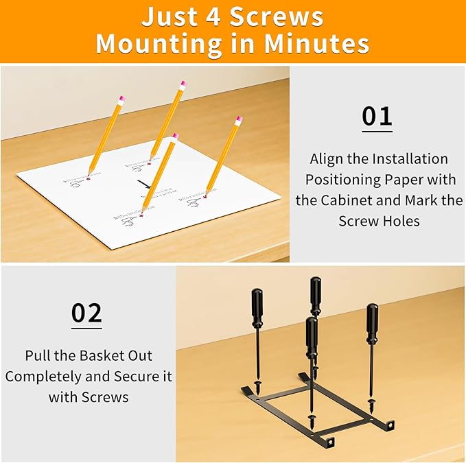 RCHYFEED Spice Organization for Cabinet,2 Tier Pull out Spice Rack Organizer for Inside Cabinets & Pantry, Slide out Heavy Duty Spice Shelf Rack for Kitchen Seasoning (11.5