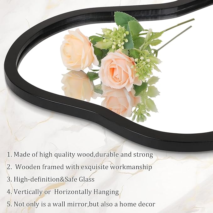 AAZZKANG Large Irregular Wall Mirror 26