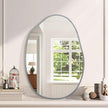 Irregular Metal Framed Bathroom Mirror for Wall, 22