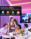 WILLED RGB LED Strip Lights, Under Bed Light Motion Activated Sensor, RF Remote Control with Timer, Color Changing Strip Lighting for Bed, Stairs, Shelf, Desk, Cabinet and Party Decoration