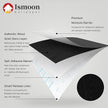 Ismoon Black Contact Paper Peel and Stick Wallpaper 17.5''x197''Wood Grain Contact Paper for Cabinets and Drawers Removable Self-Adhesive Modern Renter Friendly Wallpaper for Desk Countertops Vinyl
