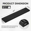 BAYKA Floating Shelves, 48 inches Long Heavy Duty Wall Mounted Rustic Wood Shelves for Bathroom, Bedroom, Living Room, Kitchen, Office, Hanging Shelf for Books/Storage/Decor(Black,Set of 2)