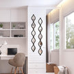 Yulejo 3 Pcs Acrylic Teardrop Mirror Decor Narrow Wall Decor Boho Vintage Wall Art for Apartment Home Living Room Bathroom Bedroom Hallway (Black Edge)