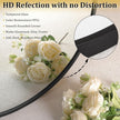 JJUUYOU Irregular Wall Mirror Black Metal Framed Decorative Asymmetrical Bathroom Mirrors Large 22