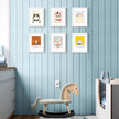 upsimples 8.5x11 Picture Frame Set of 5, Display Pictures 6x8 with Mat or 8.5 by 11 Without, Wall Gallery Photo Frames, White