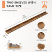 Picture Ledge Shelf, Floating Shelves Set of 2, 72 Inches Long Large Nursery Book Shelves for Toys Storage, Kids Bookshelf Wall Mounted for Living Room Bedroom Decor Books Photo Frames
