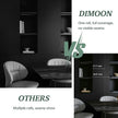 Dimoon 118''x23.6'' Peel and Stick Wallpaper Black Contact Paper for New Environmentally Friendly Materials Thickening Upgrade Embossed Renter Friendly Wall Paper Modern Vinyl Wrap Countertop Bedroom