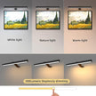 TINTINDOC 16inch Picture Light for Wall with Remote,Rechargeable Battery Dimmable Painting Lighting for Art Full Metal Magnetic, Timer Led Accent Lights for Gallery Dartboard Portrait on Home Wall