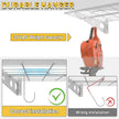 Ultrawall Garage Wall Shelves, 2 x 4 ft Wall Mounted Storage Shelves, Heavy Duty Wall Shelving with Hooks, Holds Up to 220 Lbs, 2Pack, White