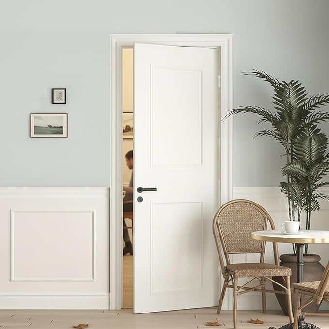 Peel and Stick Wall Molding, 2 Set 16" x 24" Premade Wainscoting Panels, Ready-to-Assemble Wall Trim, Paintable Molding Trim Decor for Interior Walls Door Picture Frame