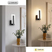 Joosenhouse Modern LED Wall Sconces Up and Down Wall Mount Light Black 3000K Warm White Wall Lights Set of 2, Indoor Wall Lighting for Hallways, Bedrooms, Hallways, Living Room Indoor Wall Lights