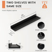 Picture Ledge Shelf, Floating Shelves Set of 2, 24 Inches Nursery Book Shelves for Toys Storage, Kids Bookshelf Wall Mounted for Living Room Bedroom Decor Books Photo Frames, Black