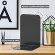 VFINE Metal Bookends 2 Pairs, Black Book Ends, Bookends for Shelves, Book Stopper for Heavy Books, Book Dividers for Home Office School Supplies