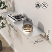 Danpoo Adhesive Floating Shelf for Wall Storage, Metal Wall Shelf for Bathroom/Living Room/Kitchen/Bedroom, 20