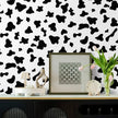 17.3”x400” Black and White Spots Contact Paper Cow Printed Peel and Stick Wallpaper Self-Adhesive Cute Wallpapers Vinyl White Black Decals for Walls Bedroom Living Room Nurseryls